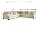Rawcliffe 3-Piece Sectional (Color: Parchment)