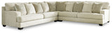 Rawcliffe 4-Piece Sectional with Ottoman (Left-Arm Facing Sofa, Right-Arm Facing Sofa, Wedge, Oversized Accent Ottoman)