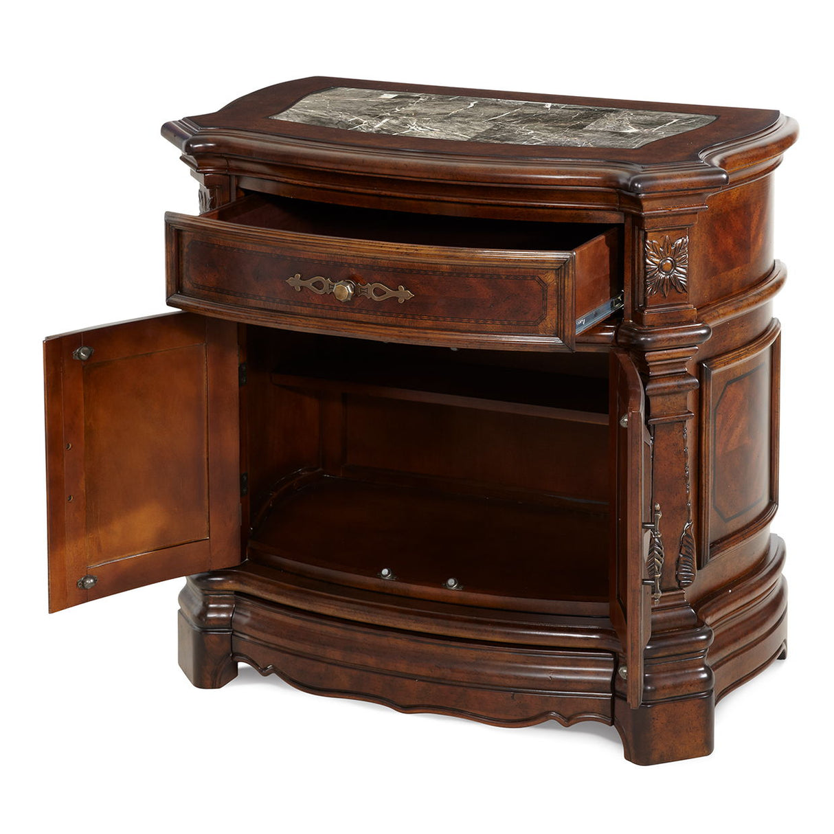 Windsor Court - Nightstand - Vintage Fruitwood