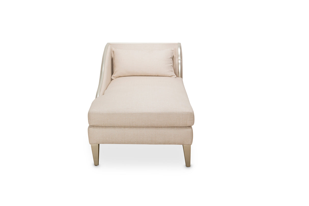 Camden Court - Left Arm Facing Chaise - Pearl / Platinum