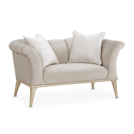 Yvette - Chair and a Half - Porcini/Medium Champagne