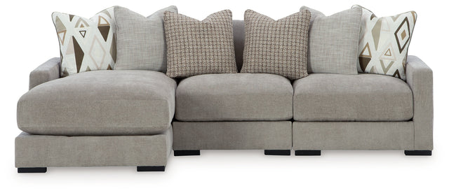 Aslan Court 3-Piece Sofa Sectional with Chaise (Sectional Orientation: Left Arm Facing)