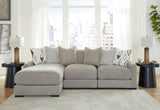 Aslan Court 3-Piece Sofa Sectional with Chaise (Sectional Orientation: Left Arm Facing)