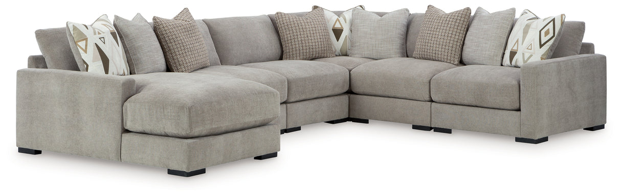 Aslan Court 6-Piece Sectional with Chaise (Sectional Orientation: Left Arm Facing)