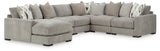 Aslan Court 6-Piece Sectional with Chaise (Sectional Orientation: Left Arm Facing)