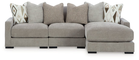 Aslan Court 3-Piece Sofa Sectional with Chaise (Sectional Orientation: Right Arm Facing)