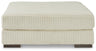 Lindyn Oversized Accent Ottoman (Color: Ivory)