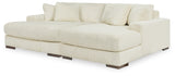 Lindyn Super Chaise (Color: Ivory)