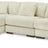 Lindyn 3-Piece Sectional with Chaise (Color: Ivory, Sectional Orientation: Left Arm Facing)