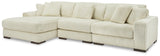 Lindyn 4-Piece Sectional with Ottoman (Left-Arm Facing Corner Chaise, Armless Chair, Right-Arm Facing Corner Chair, Oversized Accent Ottoman)