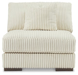 Lindyn 4-Piece Sectional with Chaise (Color: Ivory, Sectional Orientation: Right Arm Facing)