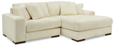 Lindyn 3-Piece Sectional with Ottoman (Right-Arm Facing Corner Chaise, Left-Arm Facing Corner Chair, Oversized Accent Ottoman)