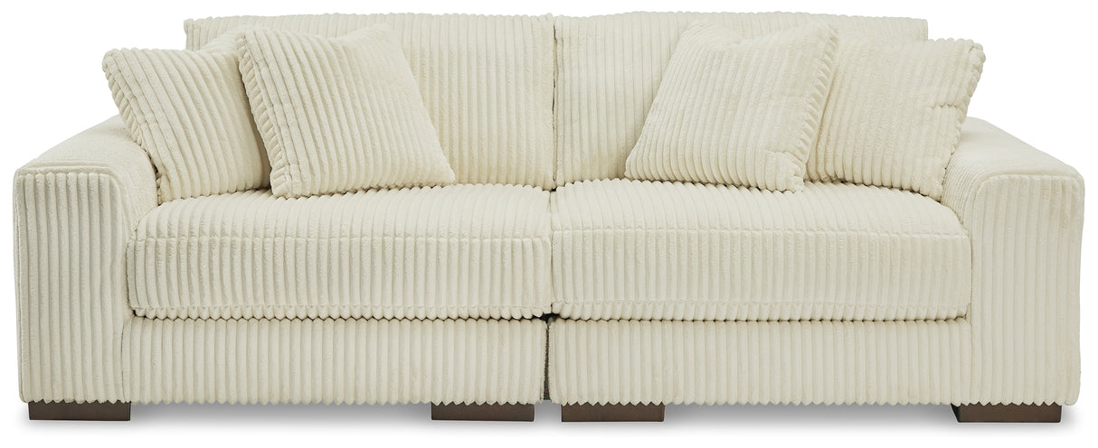 Lindyn 2-Piece Sectional Sofa (Color: Ivory)
