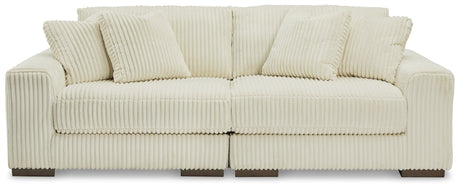 Lindyn 2-Piece Sectional Sofa (Color: Ivory)