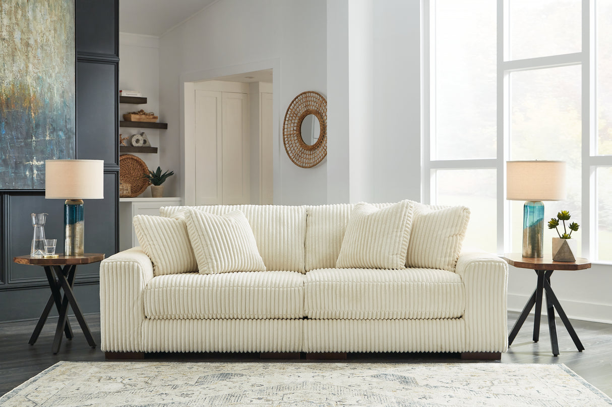 Lindyn 2-Piece Sectional Sofa (Color: Ivory)