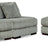 Lindyn 3-Piece Sectional with Double Chaise (Color: Fog)