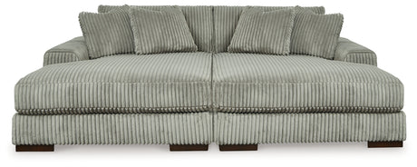 Lindyn Super Chaise with Oversized Swivel Chair