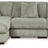 Lindyn 3-Piece Sectional with Chaise (Color: Fog, Sectional Orientation: Left Arm Facing)