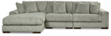 Lindyn 3-Piece Sectional with Chaise (Color: Fog, Sectional Orientation: Left Arm Facing)