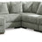 Lindyn 5-Piece Sectional with Chaise (Color: Fog, Sectional Orientation: Left Arm Facing)