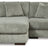 Lindyn 2-Piece Sectional with Chaise (Color: Fog, Sectional Orientation: Left Arm Facing)