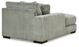 Lindyn 3-Piece Sectional with Double Chaise (Color: Fog)