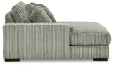 Lindyn 3-Piece Sectional with Double Chaise (Color: Fog)