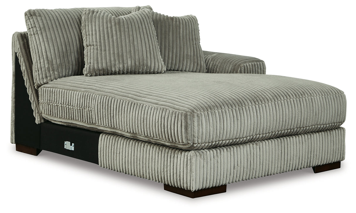 Lindyn 3-Piece Sectional with Double Chaise (Color: Fog)