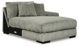 Lindyn 3-Piece Sectional with Double Chaise (Color: Fog)