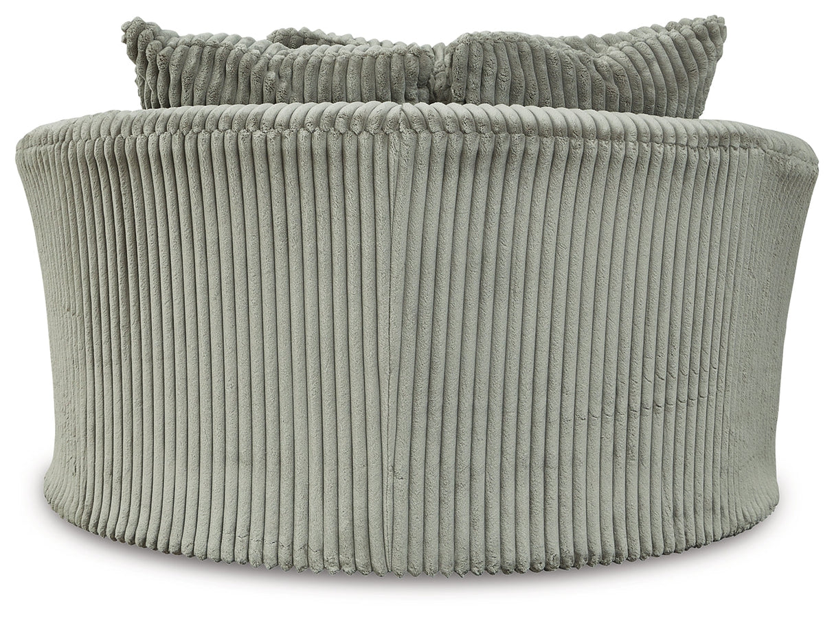 Lindyn Super Chaise with Oversized Swivel Chair