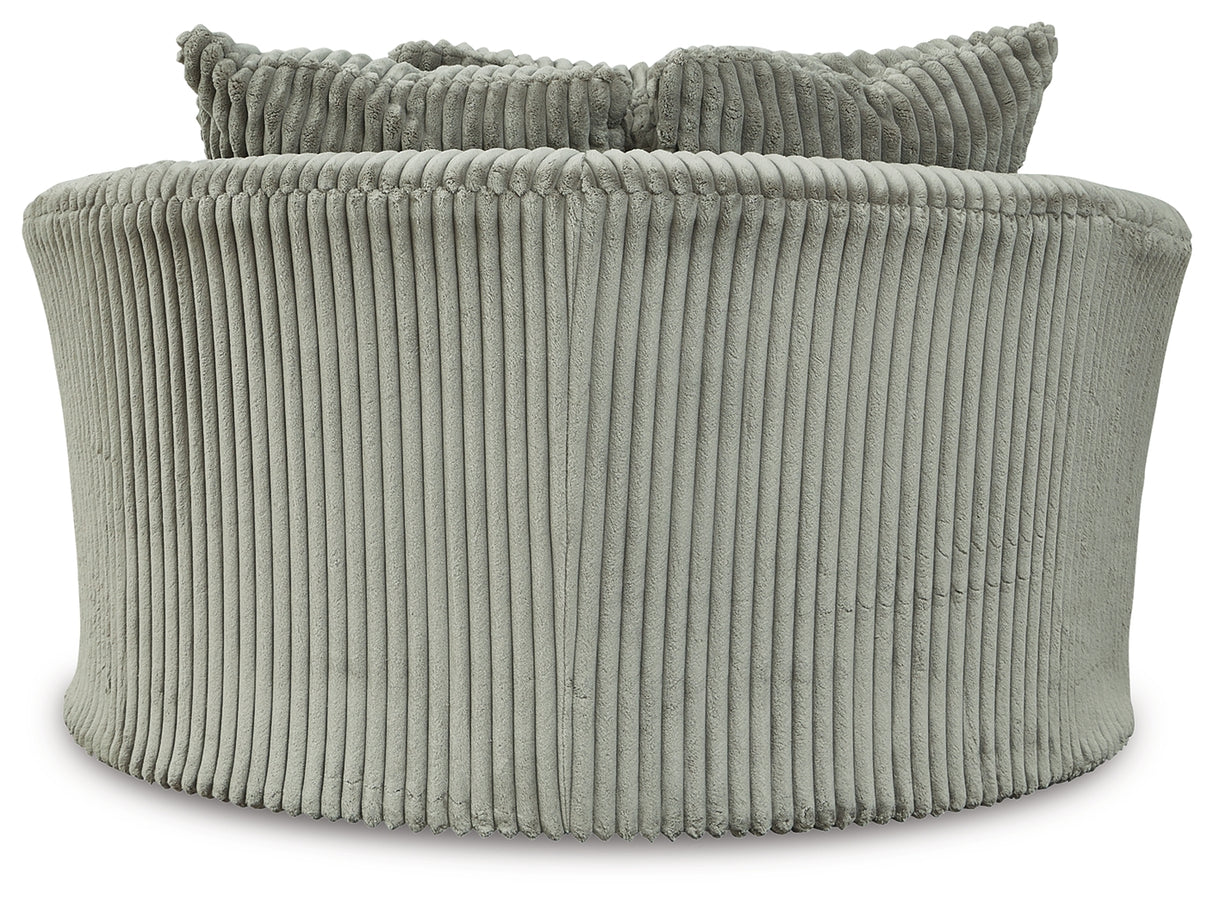 Lindyn Super Chaise with Oversized Swivel Chair