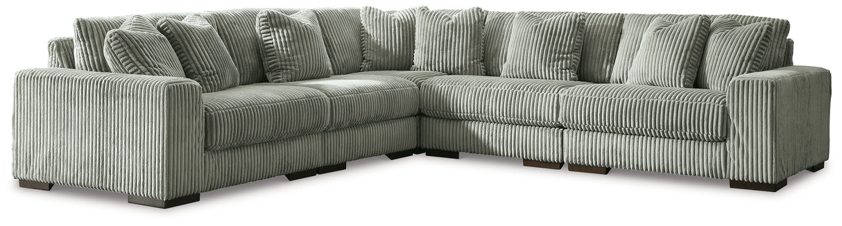 Lindyn 5-Piece Sectional (Color: Fog)