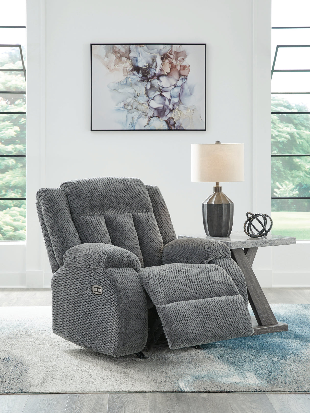 Observation Power Recliner (Color: Steel)