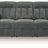 Observation Power Reclining Sofa with Drop Down Table (Color: Steel)