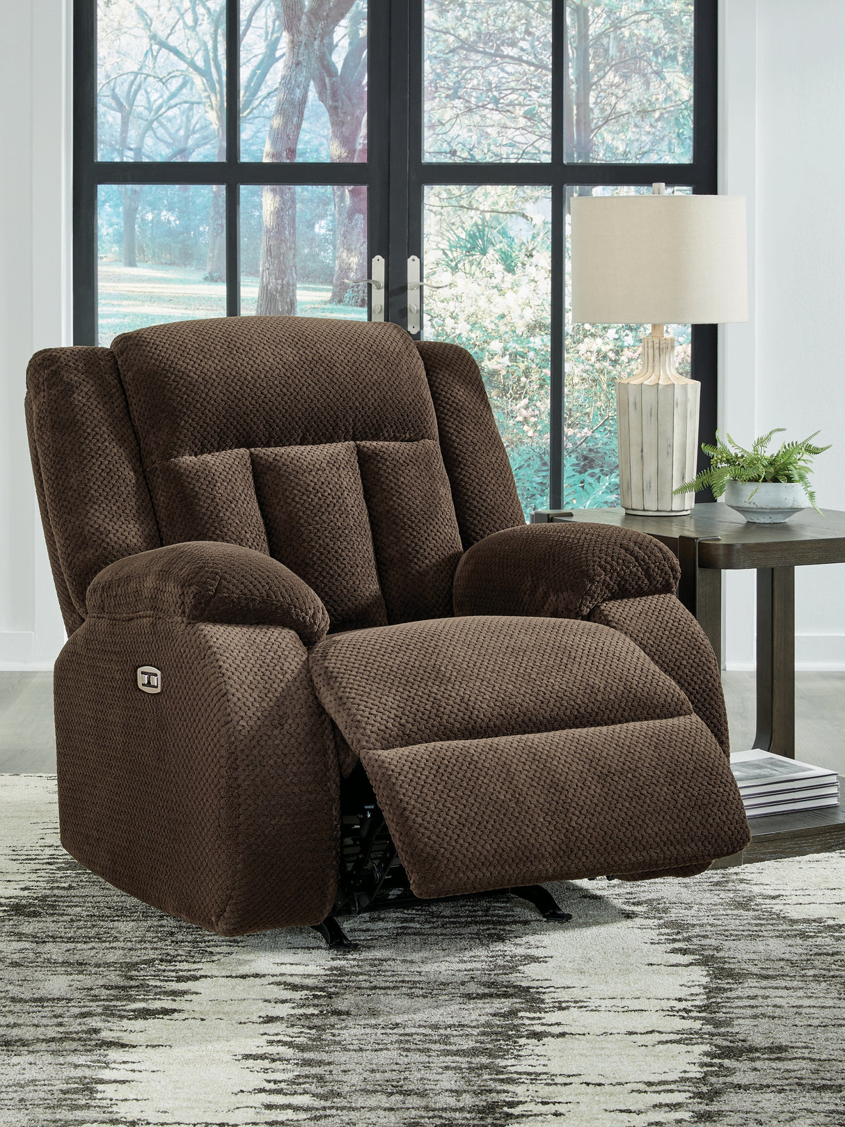 Observation Power Recliner (Color: Chocolate)