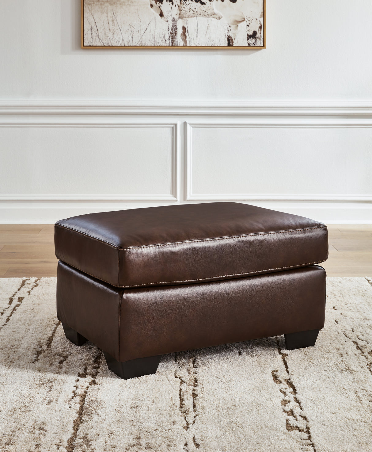 Santorine Ottoman (Color: Dark Brown)