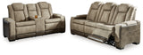 Next-Gen DuraPella 2-Piece Sofa and Loveseat (Power Reclining Sofa, Power Reclining Loveseat with Console)