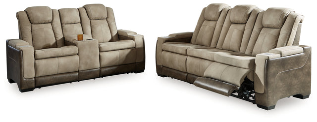 Next-Gen DuraPella 2-Piece Sofa and Loveseat (Power Reclining Sofa, Power Reclining Loveseat with Console)