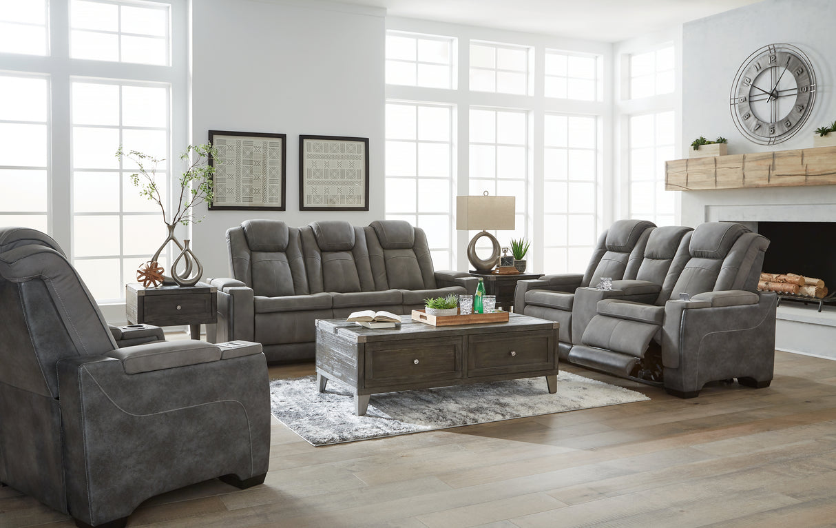 Next-Gen DuraPella 3-Piece Sofa, Loveseat and Recliner (Power Reclining Sofa, Power Reclining Loveseat with Console, Power Recliner)