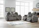 Next-Gen DuraPella 2-Piece Sofa and Loveseat (Power Reclining Sofa, Power Reclining Loveseat with Console)