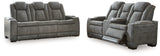 Next-Gen DuraPella 2-Piece Sofa and Loveseat (Power Reclining Sofa, Power Reclining Loveseat with Console)