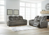 Next-Gen DuraPella 2-Piece Sofa and Loveseat (Power Reclining Sofa, Power Reclining Loveseat with Console)