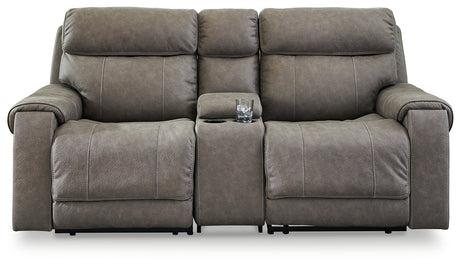 Starbot 3-Piece Power Reclining Sectional Loveseat with Console