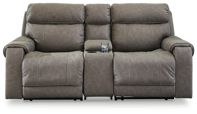 Starbot 3-Piece Power Reclining Sectional Loveseat with Console