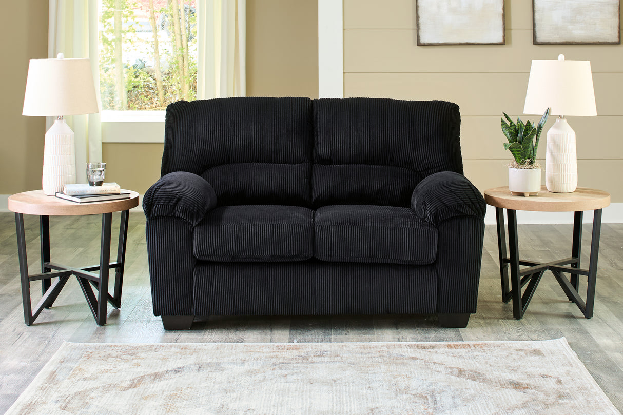 SimpleJoy Loveseat (Color: Onyx)