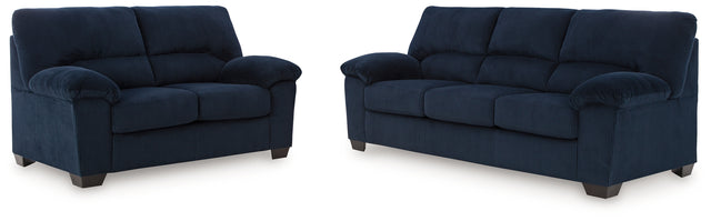 SimpleJoy 2-Piece Sofa and Loveseat (Sofa, Loveseat)