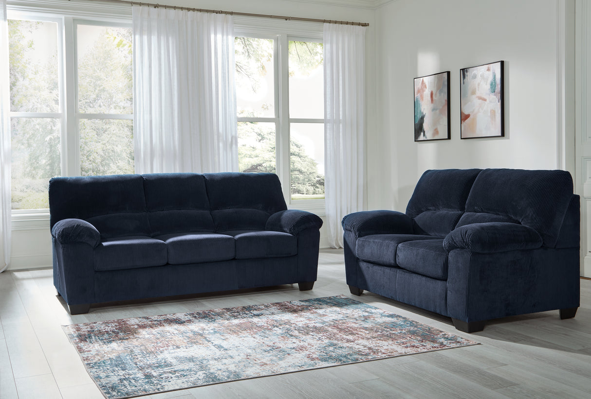 SimpleJoy 2-Piece Sofa and Loveseat (Sofa, Loveseat)