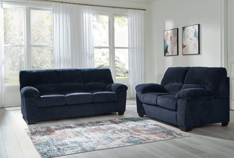 SimpleJoy 2-Piece Sofa and Loveseat (Sofa, Loveseat)