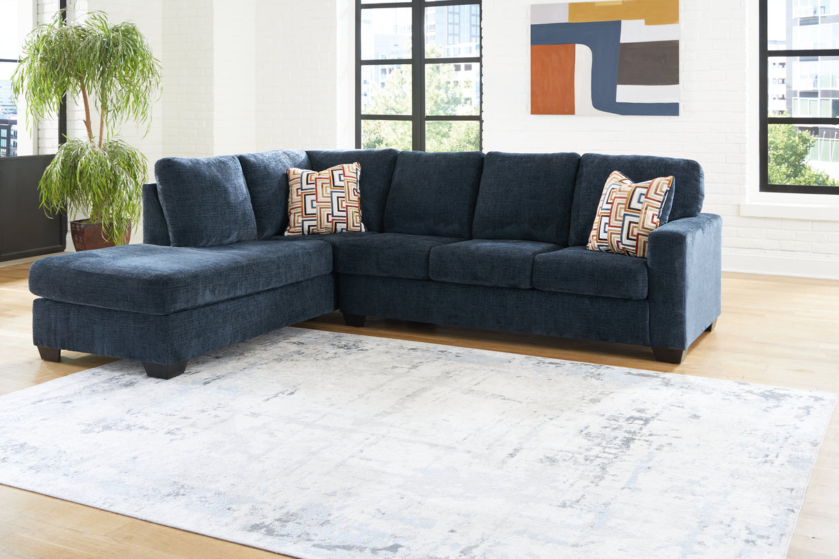 Aviemore 2-Piece Sectional with Chaise (Color: Ink, Sectional Orientation: Left Arm Facing)