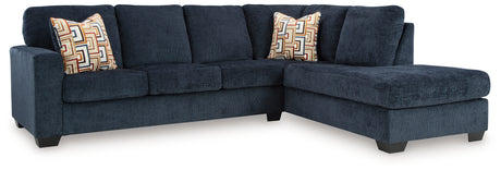 Aviemore 2-Piece Sectional with Chaise (Color: Ink, Sectional Orientation: Right Arm Facing)